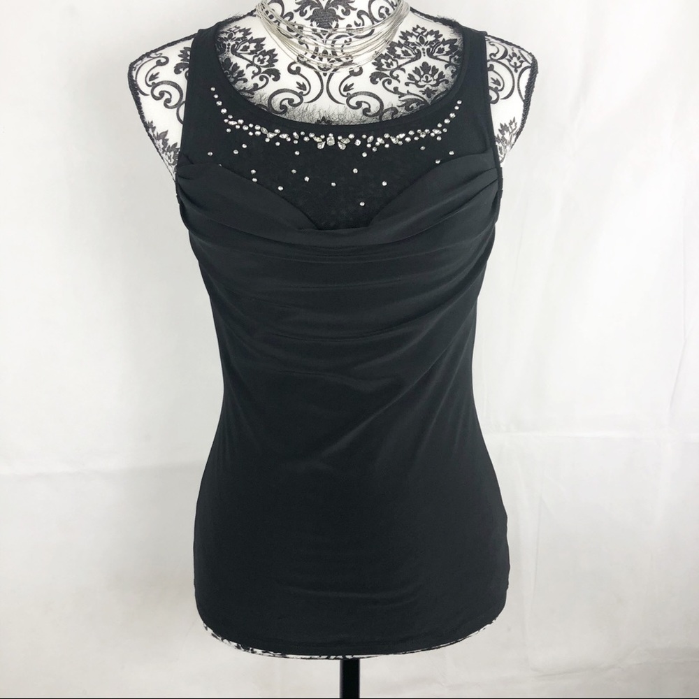 White House Black Market | Black Tank Top Blouse